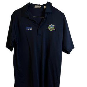 NEMCO Motorsports AM FM Energy Mens Team Issued Polo Shirt Size Large